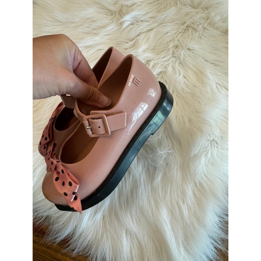Mini Melissa pink bow shoes size 10‎ GUC - Picture 5 of 7